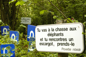 montage, pour les besoins de la carte postale officielle de l'exposition-installation de Pierre Marcel