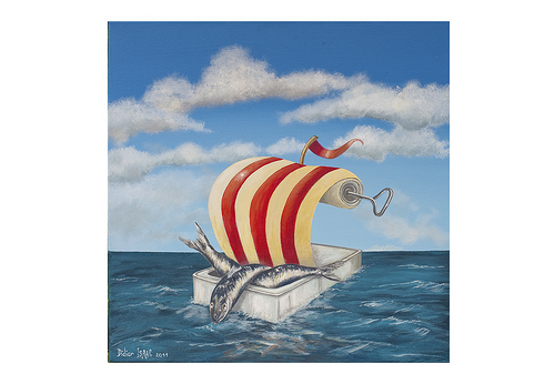 DRAK'ART boite sardines normandes par Didier Isaac (Gisors, 27)