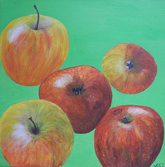 Etude pommes par Marie Claire Teissier