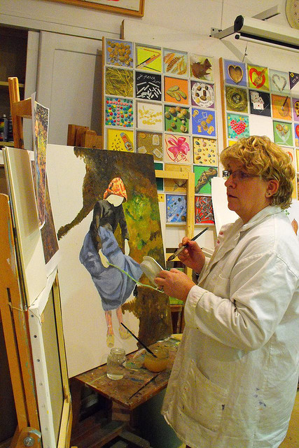 Chantal Gerardin � l'Atelier du Pommier de Saint Clair sur Epte