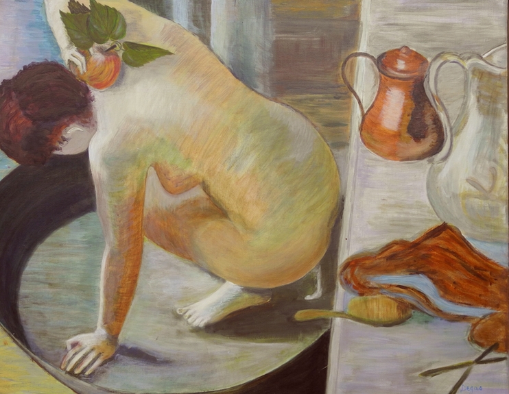  ��Le TUB��  de E. Degas 1886 , pomme par Viviane Neuilly Vaudancourt, Oise  F�te de la peinture d�partement de l'Eure 2015