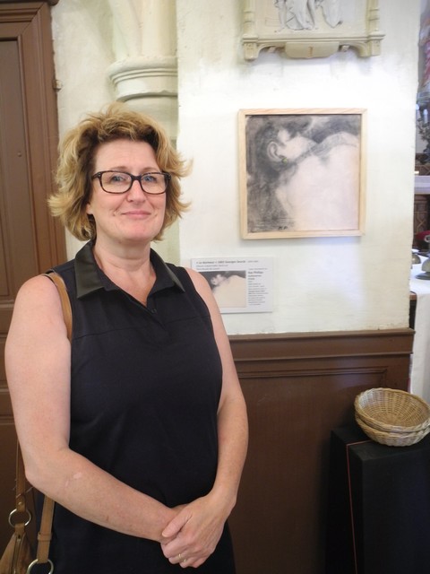 Exposition Eglise de Guerny lors de la F�te de la peinture 2015 du d�partement de l'Eure 