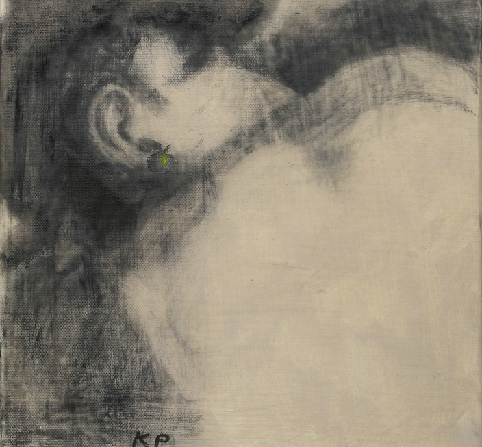 � Le dormeur � 1883 Georges Seurat - Copie, exercice interpr�tation dessin aux crayons 2015 par Kay Phillips  Authevernes  27420