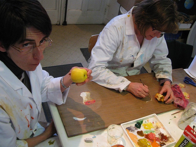 Viviane Beaun� d'Aveny, peintre s�rieuse et cr�ative � Atelier du Pommier