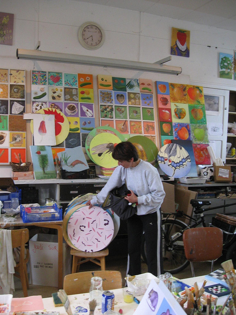 Viviane Beaun� d'Aveny, peintre s�rieuse et cr�ative � Atelier du Pommier