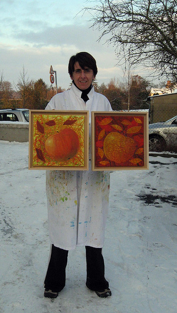 Viviane Beaun� d'Aveny, peintre s�rieuse et cr�ative � Atelier du Pommier