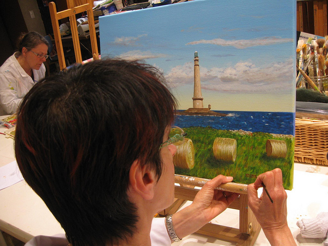 excelente participante de l'atelier du pommier, Viviane Beaun� d'Aveny