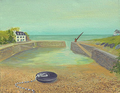 petite �tude d'un possible bouchon en l'evier maree basse du Port Lay, Ile de Groix