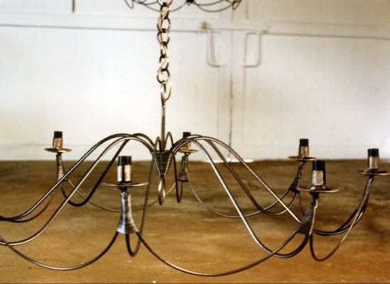 Lustre  ARANEA, 8 branches, electrifi�. , ARTDENFER  Jean Paul Beaug�, Clermont de L'Oise