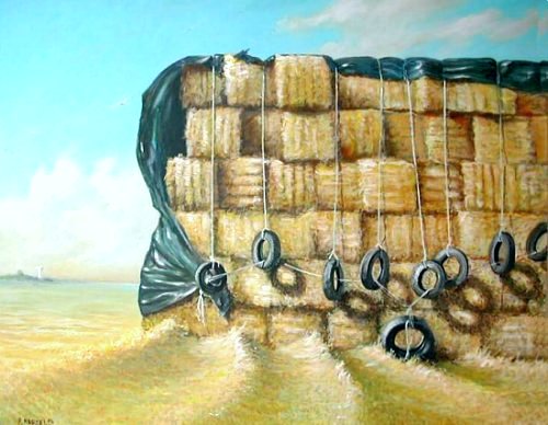 consulter le carnet de notes sur cette peinture,  "LA CLEF DES CHAMPS"  somptueux monument de paille...