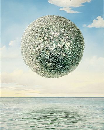 one of my very first painting on canvas, 1991.