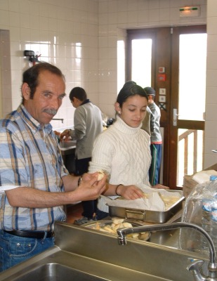 Les papas, les enfants � la cuisine